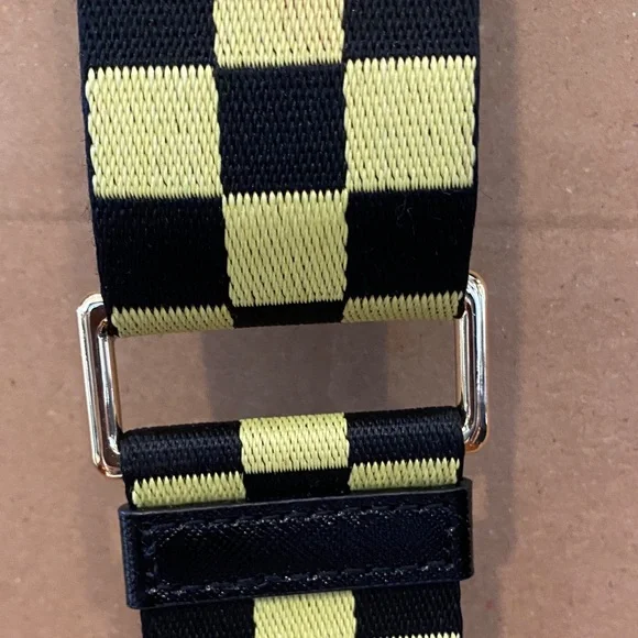 Marc Jacobs Yellow Crossbody Camera Bag with Checker Strap - Picture 6 of 15